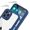A close-up of a blue phone case on a white background, showing the raised edges protecting the screen and camera. Produktbild-Vorschau