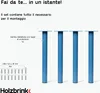 HOLZBRINK Gambe per tavolo 72 cm in metallo blu cenere Anteprima dell’immagine prodotto 6