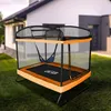 Aga Obdĺžniková trampolína 122x183 cm Oranžová Náhľad obrázku produktu 4