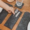 10 Filz-Bestecktaschen im skandinavischen Design, 4 mm Produktbild-Vorschau 2
