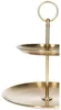 Etagere - Gold - Metall - D14 x 20 cm - Serviertablett Produktbild-Vorschau 5