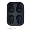 Relaxdays Totenkopf Eiswürfelform, 2er Set, Silikon, Produktbild-Vorschau 5