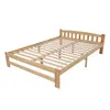 Holzbett, Massivholzbett Futonbett, Doppelbett, Massivholz Produktbild-Vorschau 4
