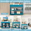 COSTWAY 3-úrovňový konzolový stolík so zásuvkou, Náhľad obrázku produktu 6