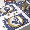 HOMESCAPES Tovaglioli natalizi Winterland, set di 4, 100% Anteprima dell’immagine prodotto 3