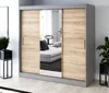 Szafa przesuwna - 200x200cm - Antracyt Mat/ Dąb Sonoma - Podgląd zdjęcia produktu 2