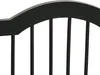 A close-up view of the top section of a black pet gate, showing the curved top bar and vertical slats. Anteprima dell’immagine prodotto
