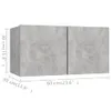 vidaXL TV-Schränke 4 Stk. Betongrau 60x30x30 cm Produktbild-Vorschau 9