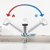 A chrome kitchen faucet with a 360-degree swivel and pull-out spray, shown over a sink. Produktbild-Vorschau