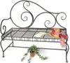 DanDiBo Panchina da giardino in metallo marrone resistente Anteprima dell’immagine prodotto 7