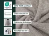 Saunatuch 100% Baumwolle, 80x200 cm, grau mit Schrift Produktbild-Vorschau 2