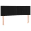 LED Kopfteil Schwarz 144x5x78/88 cm Samt Produktbild-Vorschau 4