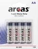 Arcas Zink-Kohle Mignon-Batterien AA 4 Stück Mignon 1,5V R6 Produktbild-Vorschau 1