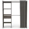 Armoire Chicago - 50 x 114 x 192 cm - Noir/chêne Voir les images du produit 1