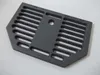A gray cast iron grate for a fireplace is shown on a white background. Anteprima dell’immagine prodotto