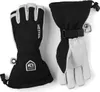 Skihandschuhe "Army Leather Heli Ski - 5 finger" von Hestra; schwarz mit grauen Akzenten; ideal für kalte Wetterbedingungen. Náhľad obrázku produktu