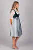 Edelnice Midi Dirndl Veronika Samt Petrol 44 Produktbild-Vorschau 10