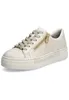 A single beige sneaker with gold accents is shown against a white background. Náhled obrázku produktu
