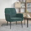 vidaXL Fotel ciemnozielony 62x79x79 cm aksamitny Podgląd zdjęcia produktu 2