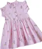 Kleid für Mädchen – 100 % Baumwolle – Blumenmuster – Größe  Produktbild-Vorschau 2
