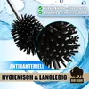 BigDean Silicone Brosse WC Set de 4 Brosse WC Noir Brosse Voir les images du produit 2