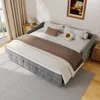Schlafsofa 90x200 cm in grauem Samt, ausziehbar auf 180x200 Produktbild-Vorschau 8