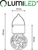 LUMILED 6x Set Solar Kristallglas Hängende LED Kugeln IP44 Produktbild-Vorschau 5