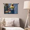 MuchoWow® Wandteppich Wandbehang Milchmädchen - Delfter Produktbild-Vorschau 5