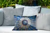 MuchoWow® Outdoor Kissen - Kreis - Mandala - Blau - Gelb - Produktbild-Vorschau 4