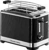A black Russell Hobbs toaster with a geometric pattern and a chrome trim. Podgląd zdjęcia produktu