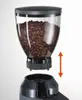 A coffee grinder hopper filled with coffee beans is shown detached from the grinder base, with an indicator of its movable nature. Podgląd zdjęcia produktu