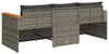 vidaXL Gartensofa mit Kissen 3-Sitzer Grau Poly Rattan Produktbild-Vorschau 6