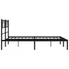 vidaXL Postel s čelem kovová černá 160x200 cm Náhled obrázku produktu 6