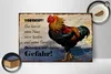 Holzschild Hinweis 30x20cm Huhn Vorsicht das mein Haus Produktbild-Vorschau 2
