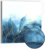 DEQORI Hybrid Leinwand Bild 30x30 cm 'Blauer Produktbild-Vorschau 1