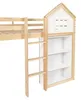 Lit mezzanine pour enfant avec espace de rangement, tiroirs Voir les images du produit 15