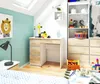 A child's bedroom with a desk, bookshelf, and toys. Produktbild-Vorschau