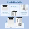 Collage of images showing different views and features of a white dehumidifier. Anteprima dell’immagine prodotto