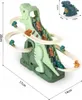Rennbahn mit kletternden Dinosauriern und Treppe LED Sound Produktbild-Vorschau 3