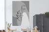 MuchoWow® Poster Minimalismus - Porträt - Schwarz - Weiß Produktbild-Vorschau 2