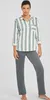 Vivance Dreams Pyjama 2 -teilig grau-weiß Größe 48/50 Produktbild-Vorschau 2