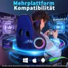 Herná stolička Hoffree, ergonomická, s masážnou funkciou (2 Náhľad obrázku produktu 6