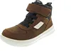 A single brown high-top sneaker with black laces and a white sole is shown against a white background. Produktbild-Vorschau