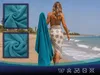 Strandlaken, 100% Baumwolle, 100x200 cm, petrol Produktbild-Vorschau 3
