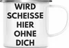 Trendation - Wird Sch Hier Ohne Dich Jobwechsel Emaille Produktbild-Vorschau 1