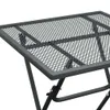 Tavolo da giardino 60x60x72 cm in lamiera stirata antracite Anteprima dell’immagine prodotto 7