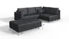 Ecksofa und Fußhocker mit Holzfüßen im skandinavischen Stil Produktbild-Vorschau 4