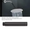 A shower head and arm in use, with a separate image of a shower extension pipe below. Anteprima dell’immagine prodotto