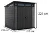 KETER Cortina Abri de jardin 7x7, 216 x 226 x 218 cm, Voir les images du produit 11