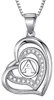 Morella® Damesketting, hartvormig met de letter A, zilver Productafbeelding-voorbeeld 1